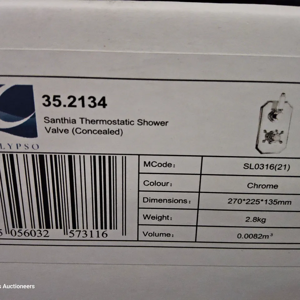 BOXED SANTHIA CONCEALED SHOWER VALVE CHROME 