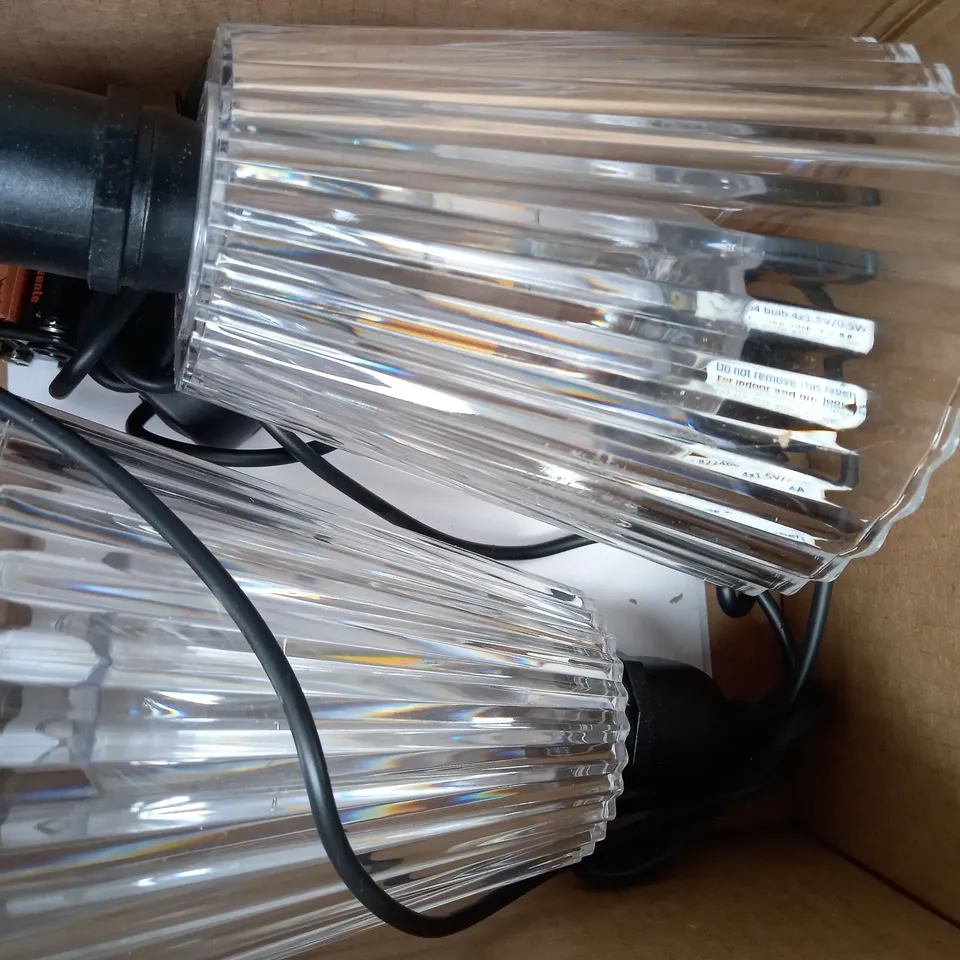 BOXED OUTLET BUNDLEBERRY BY AMANDA HOLDEN SET OF 2 INDOOR OUTDOOR LIGHTS