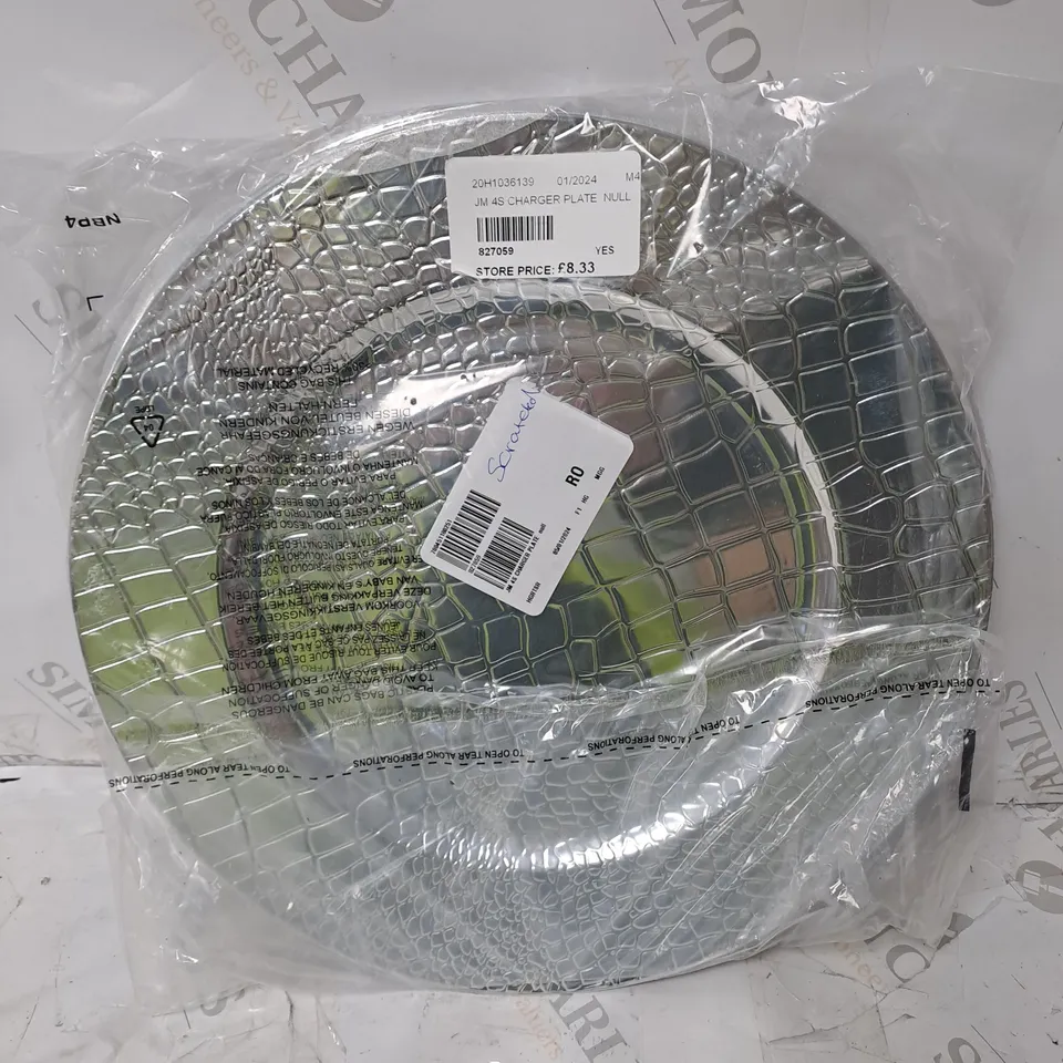JULIAN MCDONALD CHARGER PLATE SILVER 
