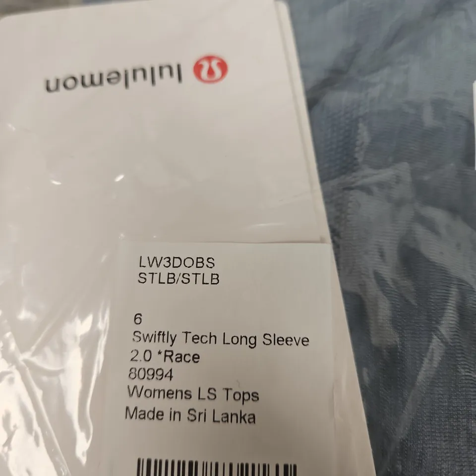 LULULEMON SWIFTLY TECH LONG SLEEVE TOP – WOMEN'S, SIZE 6 – BLUE
