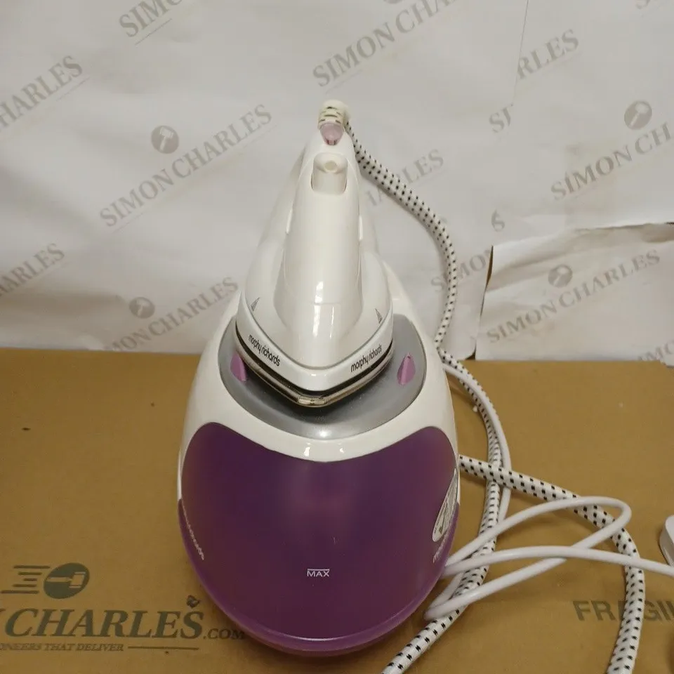 MORPHY RICHARDS JET STEAM GENERATOR IRON PINK/WHITE