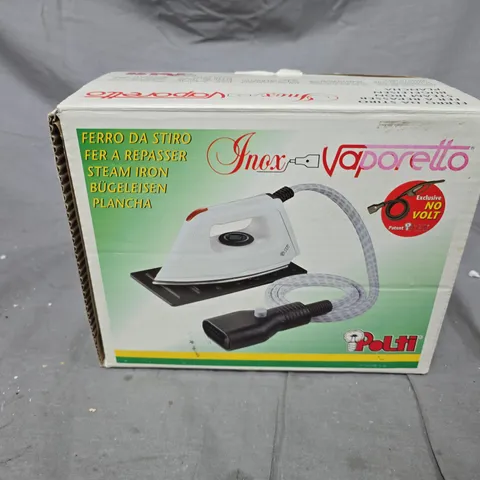 POLTI INOX VAPORETTO STEAM IRON – BOXED