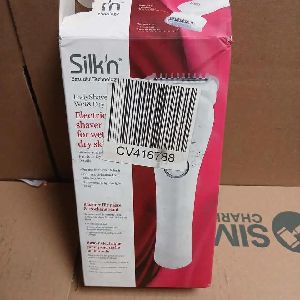 SILK'N LADYSHAVER WET & DRY ELECTRIC SHAVER – BOXED