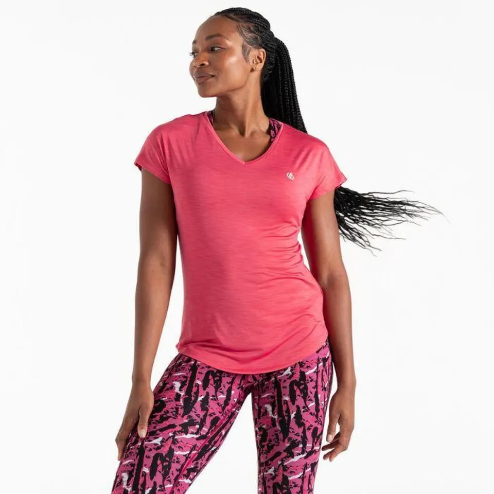 DARE2B VIGILANT TEE NEON PEACH SIZE 20