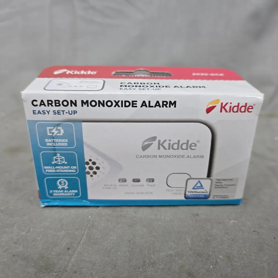 KIDDE CARBON MONOXIDE ALARM – BOXED