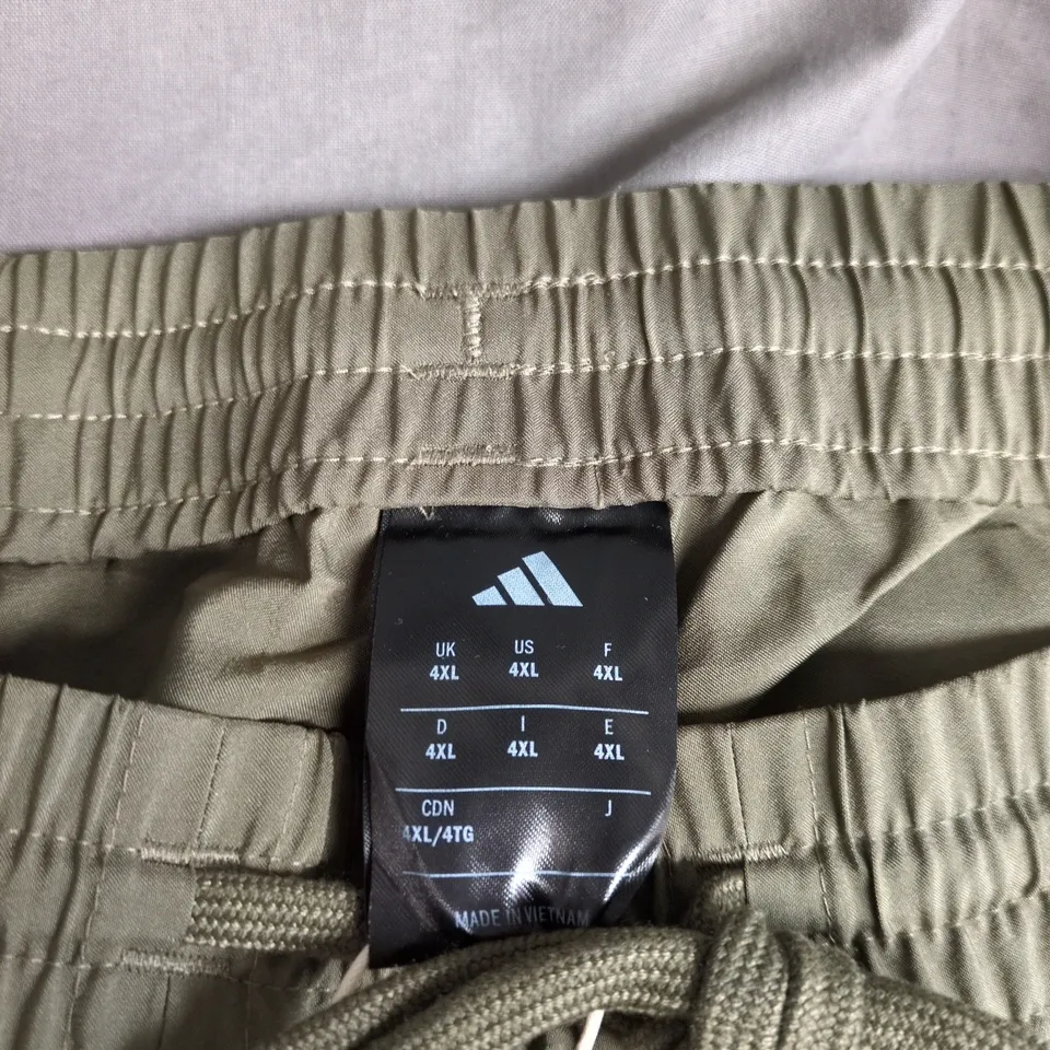 ADIDAS OLIVE GREEN CARGO JOGGERS – MEN'S 4XL