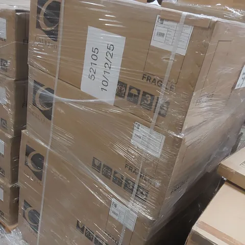 PALLET CONTAINING A LARGE QUANTITY OF BRAND NEW BRAND NEW SAVENA SINGLE DRAWER VANITY BASE UNIT