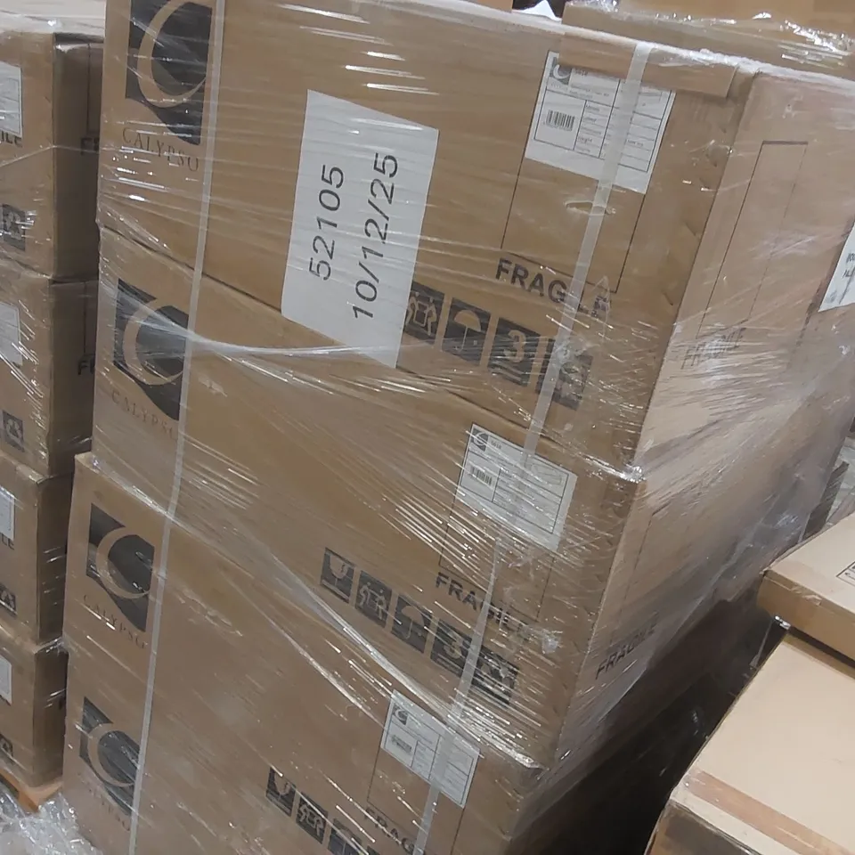 PALLET CONTAINING A LARGE QUANTITY OF BRAND NEW BRAND NEW SAVENA SINGLE DRAWER VANITY BASE UNIT