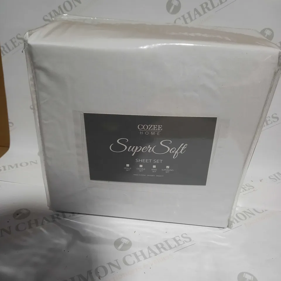 COZEE HOME SUPERSOFT SHEET SET - SUPERKING