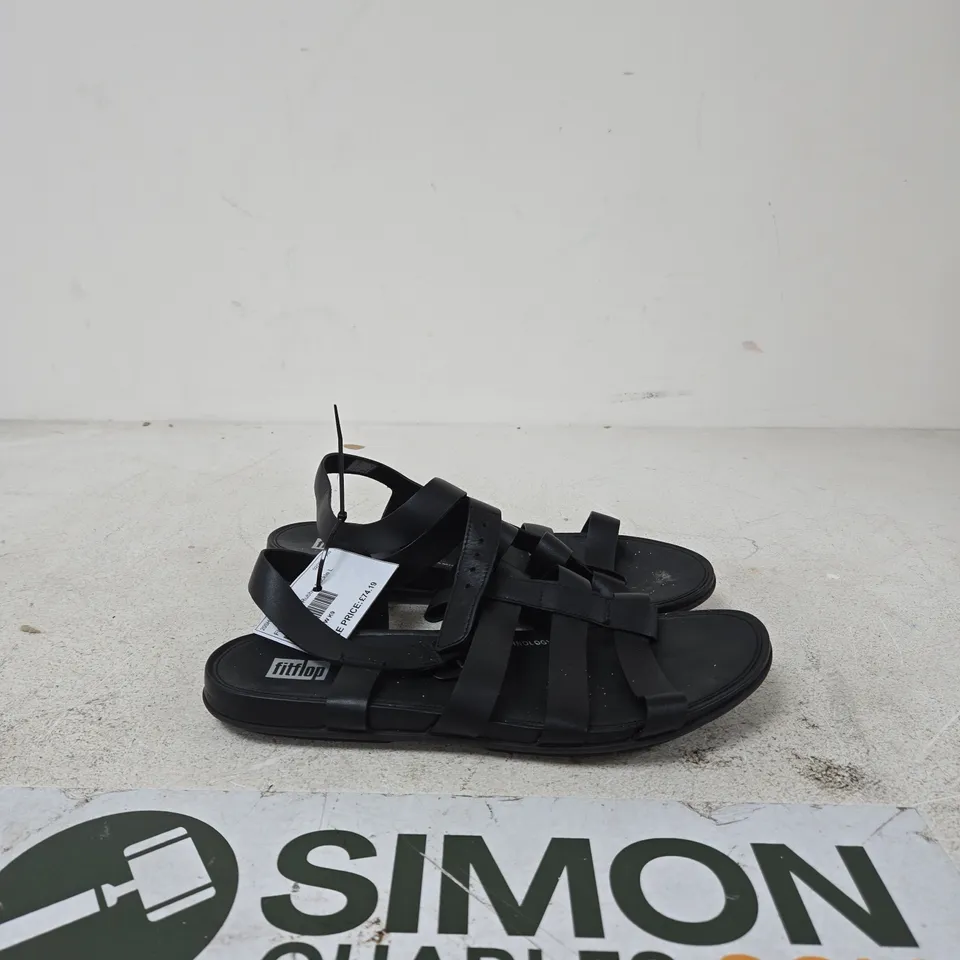 FITFLOP WOMEN'S BLACK STRAPPY SANDALS UK SIZE 9
