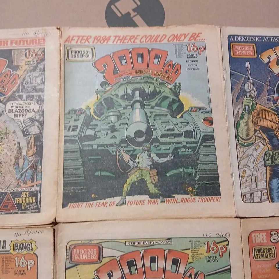2000AD – SET OF 6 VINTAGE UK WEEKLY COMICS (1982)