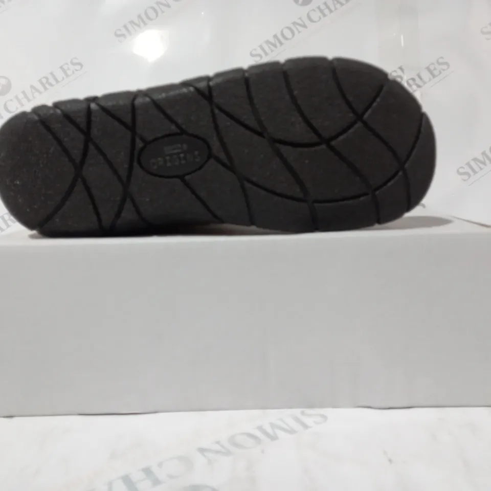 BOXED PAIR OF EARTH ORIGINS EMMALYN BEIGE BOOTIES - SIZE 5