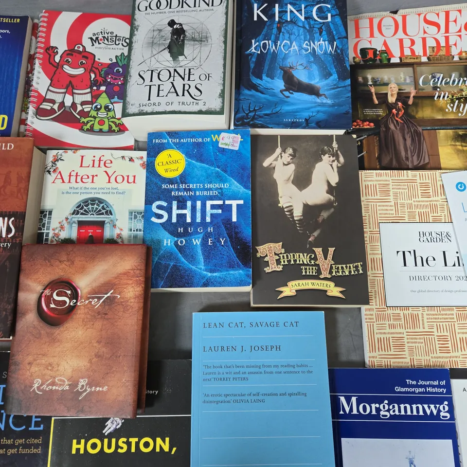 LARGE QUANTITY OF ASSORTED FICTION AND NON FICTION BOOKS TO INCLUDE WORKS FROM AUTHORS SUCH AS DAVID NICHOLAS, MICHAEL GREGER MD, ELIZABETH LONGFORD, ETC - COLLECTION ONLY