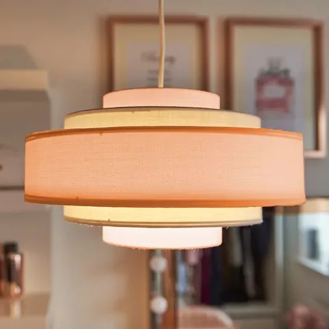 BOXED HAMPSHIRE 19.5CM H COTTON DRUM PENDANT