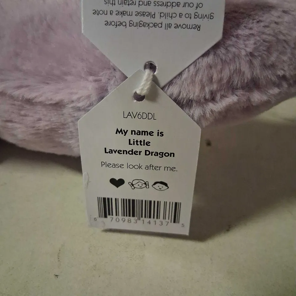 JELLYCAT LAVENDER DRAGON PLUSH – LITTLE LAVENDER DRAGON