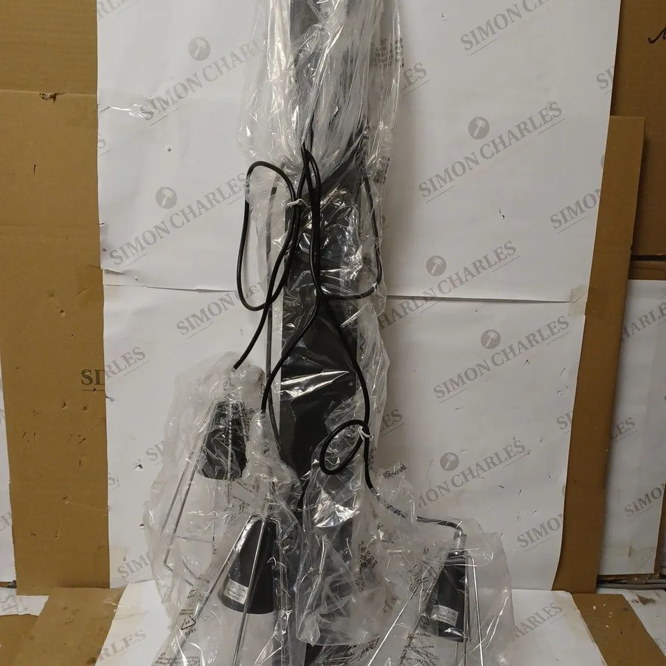DAR LIGHTING GIANNI BLACK BAR PENDANT LIGHT FITTING 