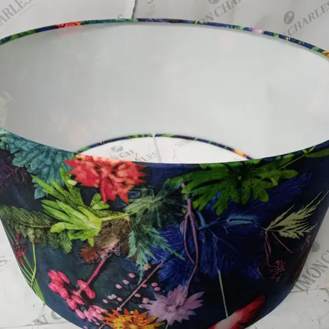 BOXED HAZELWOOD HOME TROPICAL FABRIC DEUM PENDANT SHADE