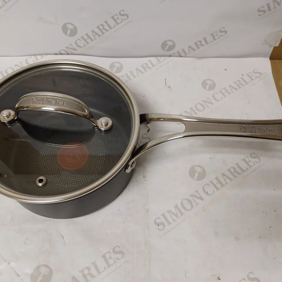 TEFAL JAMIE OLIVER COOK’S CLASSICS 18CM SAUCEPAN, BLACK - H9122344