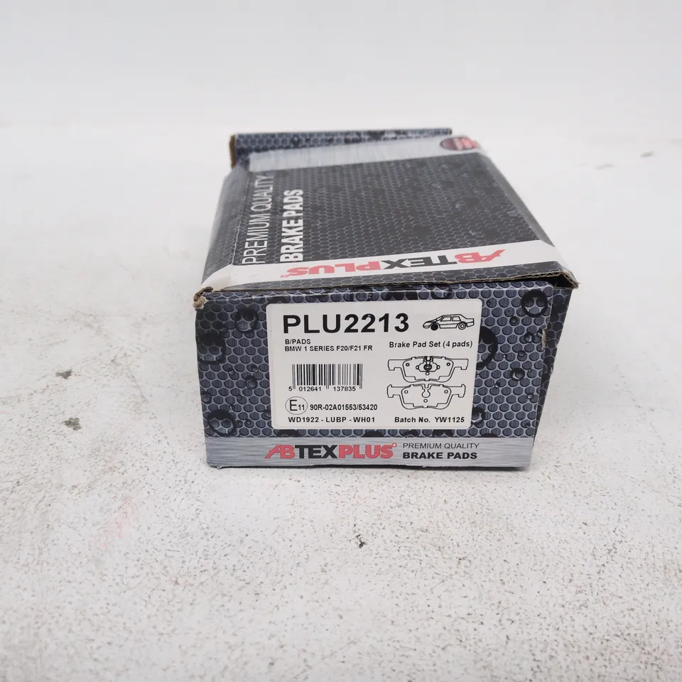 ABTEX PLUS PREMIUM BRAKE PADS – BMW 1 SERIES F20/F21 (4 PADS) PLU2213 