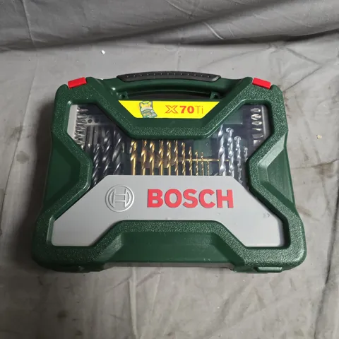 BOSCH X70TI DRILL BIT SET IN GREEN CASE