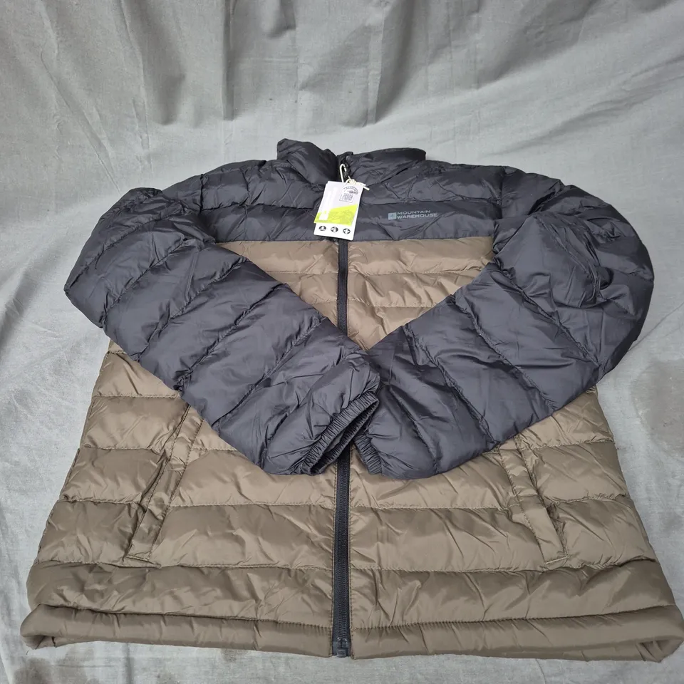 MOUNTAIN WAREHOUSE VISTA PADDED JACKET IN KHAKI/BLACK SIZE M