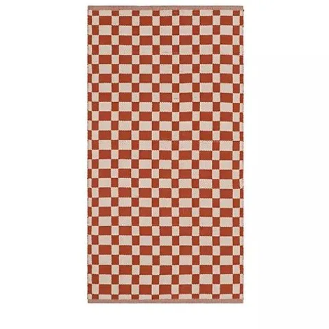 BUNDLEBERRY BY AMANDA HOLDEN CHECKERED INDOOR/OUTDOOR RUG UNBOXED