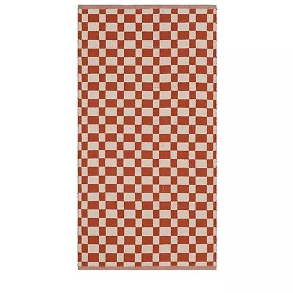 BUNDLEBERRY BY AMANDA HOLDEN CHECKERED INDOOR/OUTDOOR RUG UNBOXED