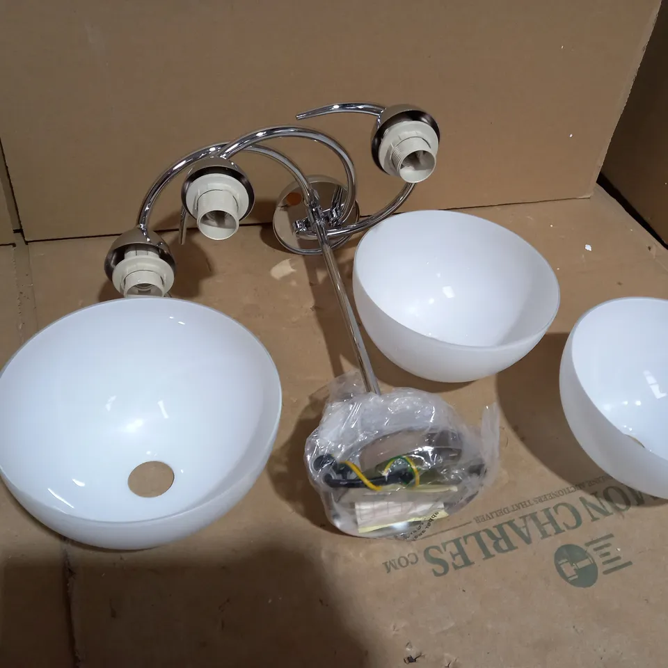 PAGAZZI PENELOPE POLISHED CHROME FINISH 3 WAY CEILING LIGHT 