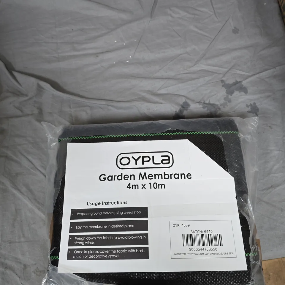 OYPLA GARDEN MEMBRANE 4M X 10M WEED BARRIER