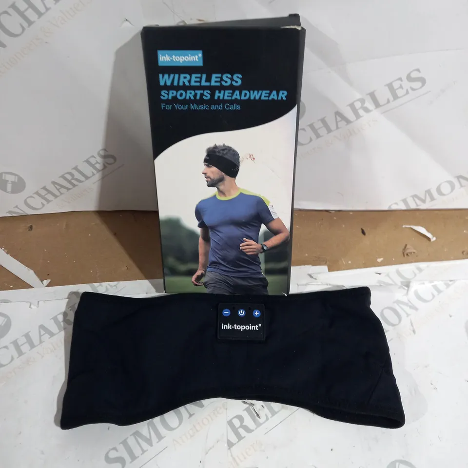 BOXED INK-TOPOINT WIRELESS SPORTS HEADWEAR HEADPHONES 