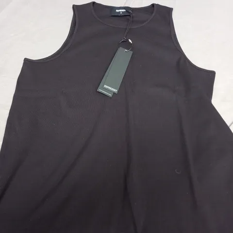 REPRESENT RIB VEST IN BLACK - XS