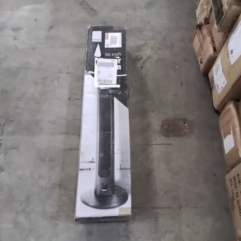 BOXED KEPLIN 36 INCH TOWER FAN - BLACK (1 BOX)