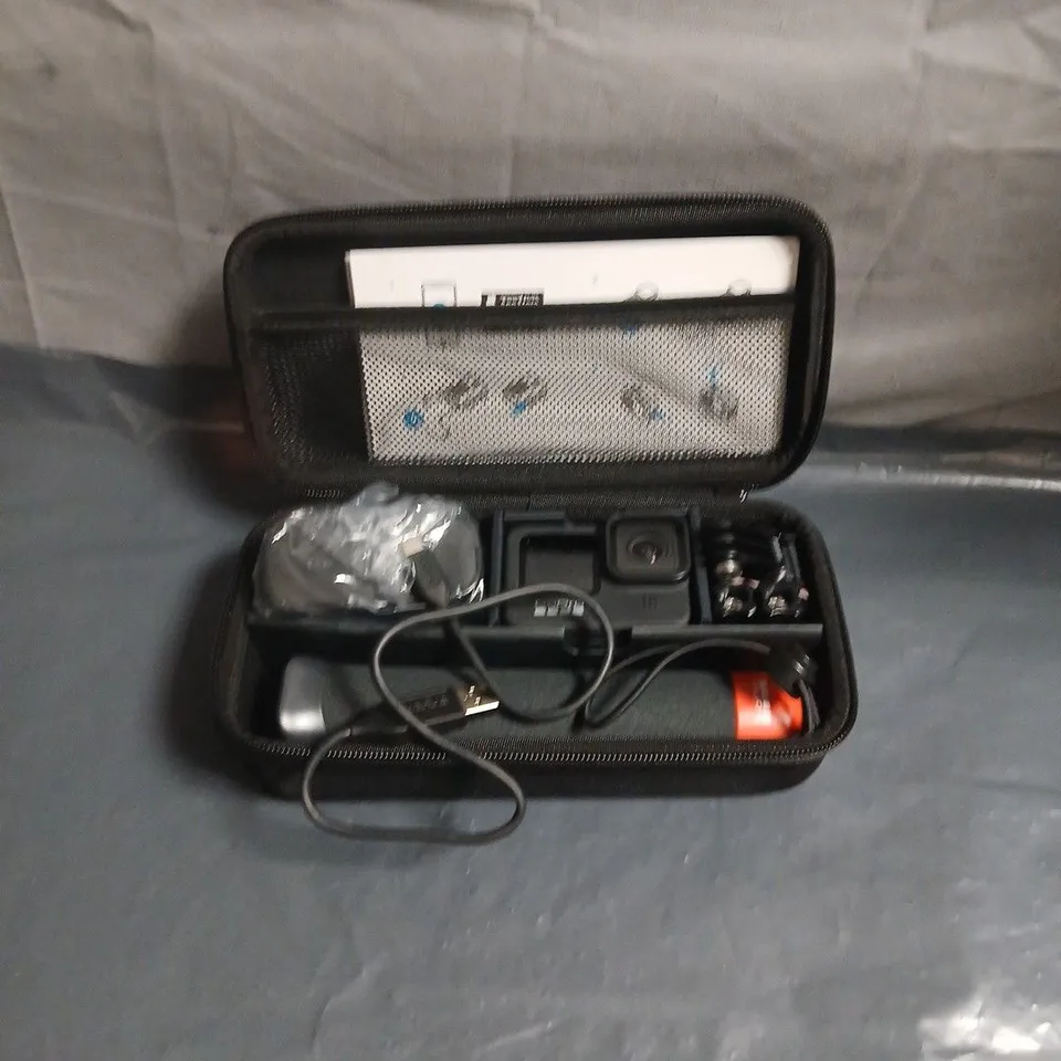 GOPRO HERO9 BLACK ACTION CAMERA WITH CASE & ACCESSORIES