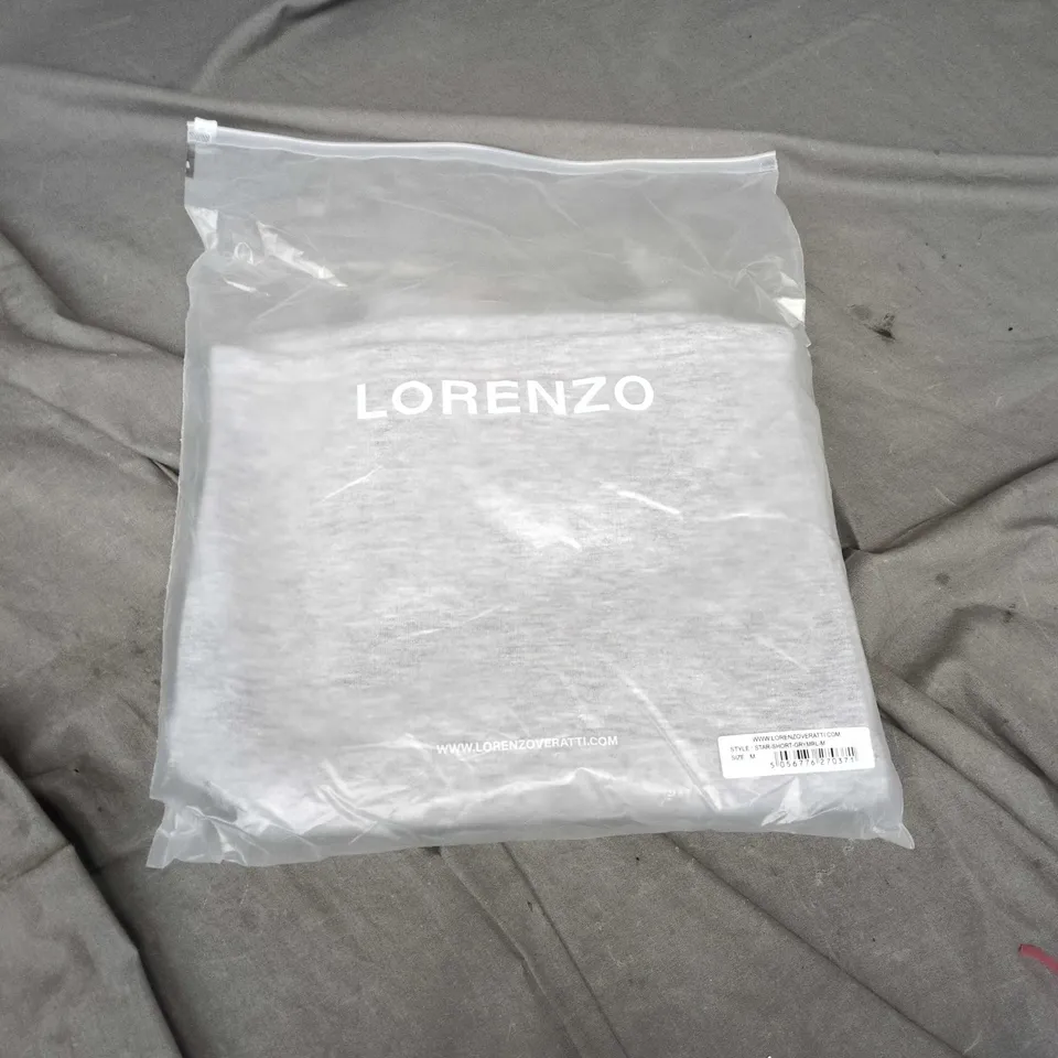LORENZO MEN'S GREY SWEATPANTS WITH LOGO POCKET