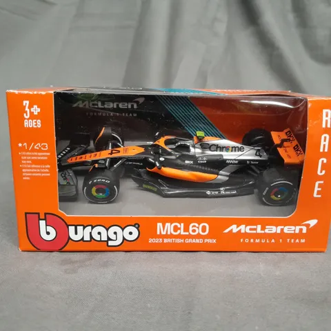 BURAGO - MCLAREN FORMULA 1 TEAM - MCL60 2023 BRITISH GRAND PRIX - SCALE 1/43