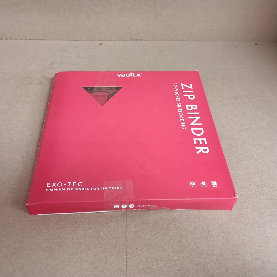 VAULTX ZIP BINDER – 12-POCKET CARD BINDER