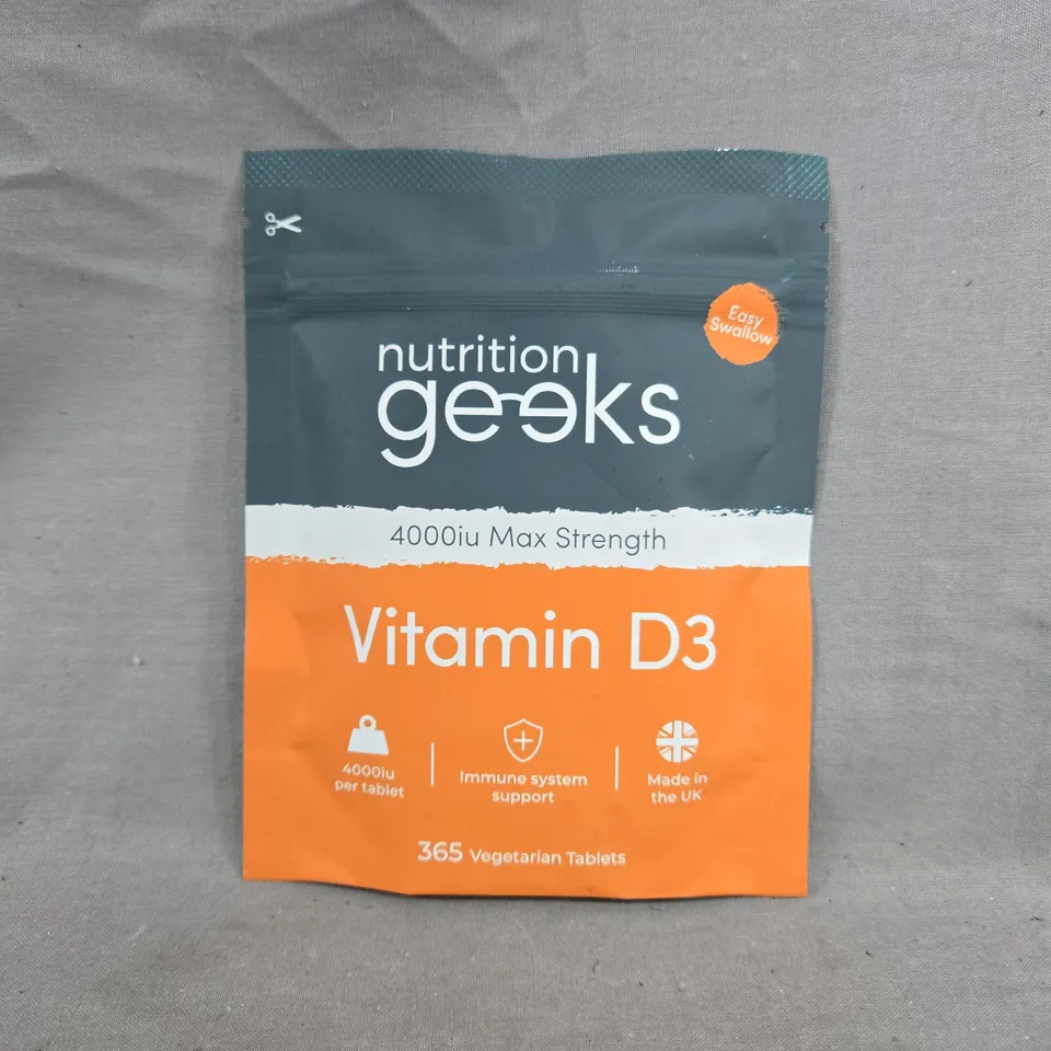 NUTRITION GEEKS 4000IU MAX STRENGTH VITAMIN D3