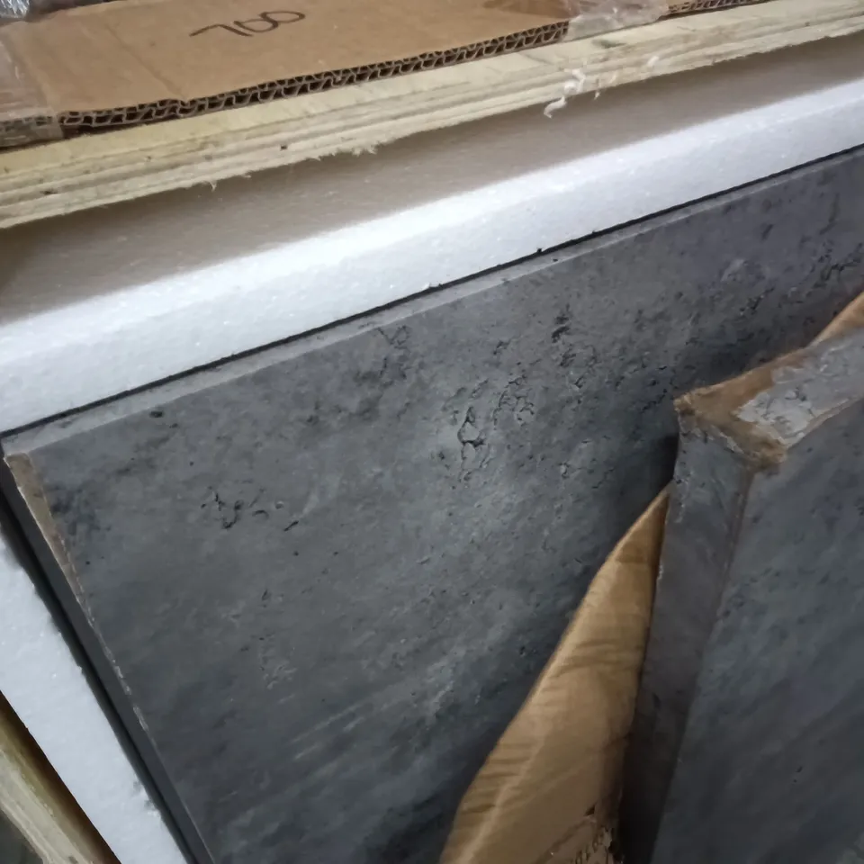 LOT OF 2 MARBLE EFFECT RECTANGULAR DINING TABLE TOPS