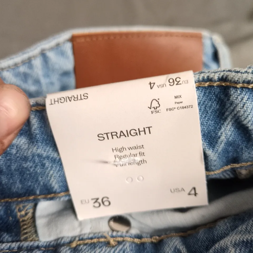 MANGO JEANS 328 CECILIA – WOMEN'S STRAIGHT HIGH-WAIST JEANS, EU36 (UK8)