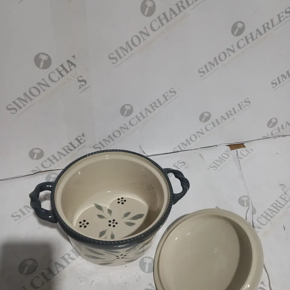 TEMP-TATIONS CERAMIC ROUND CASSEROLE BAKER SET 