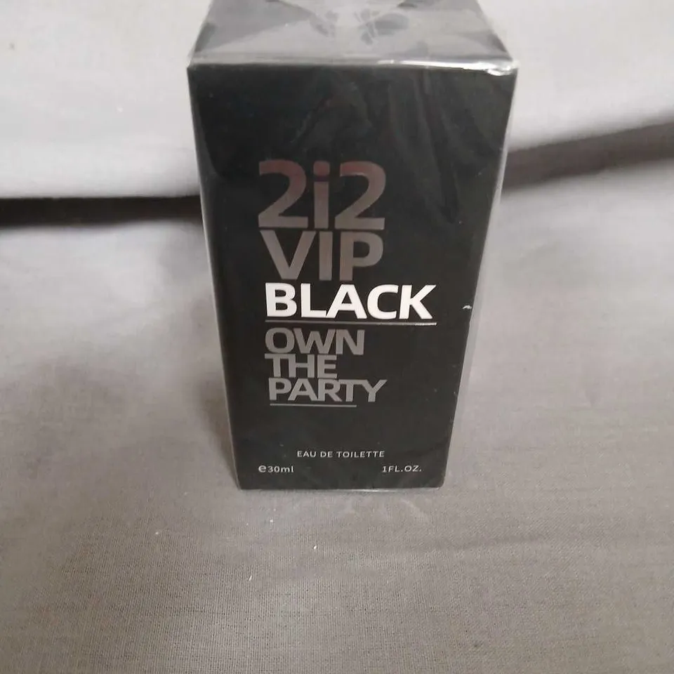 BOXED AND SEALED 2I2 VIP BLACK OWN THE PARTY EAU DE TOILETTE 30ML