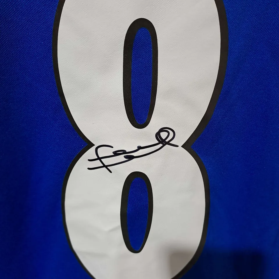 SCORE DRAW CHELSEA FOOTBALL CLUB FRANK LAMPARD 8 SIGNED SHIRT - XL