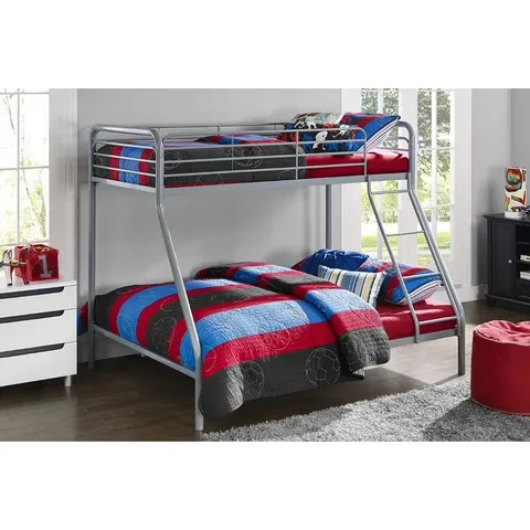 BOXED CURREN METAL STANDARD SINGLE BUNK BED (1 BOX)