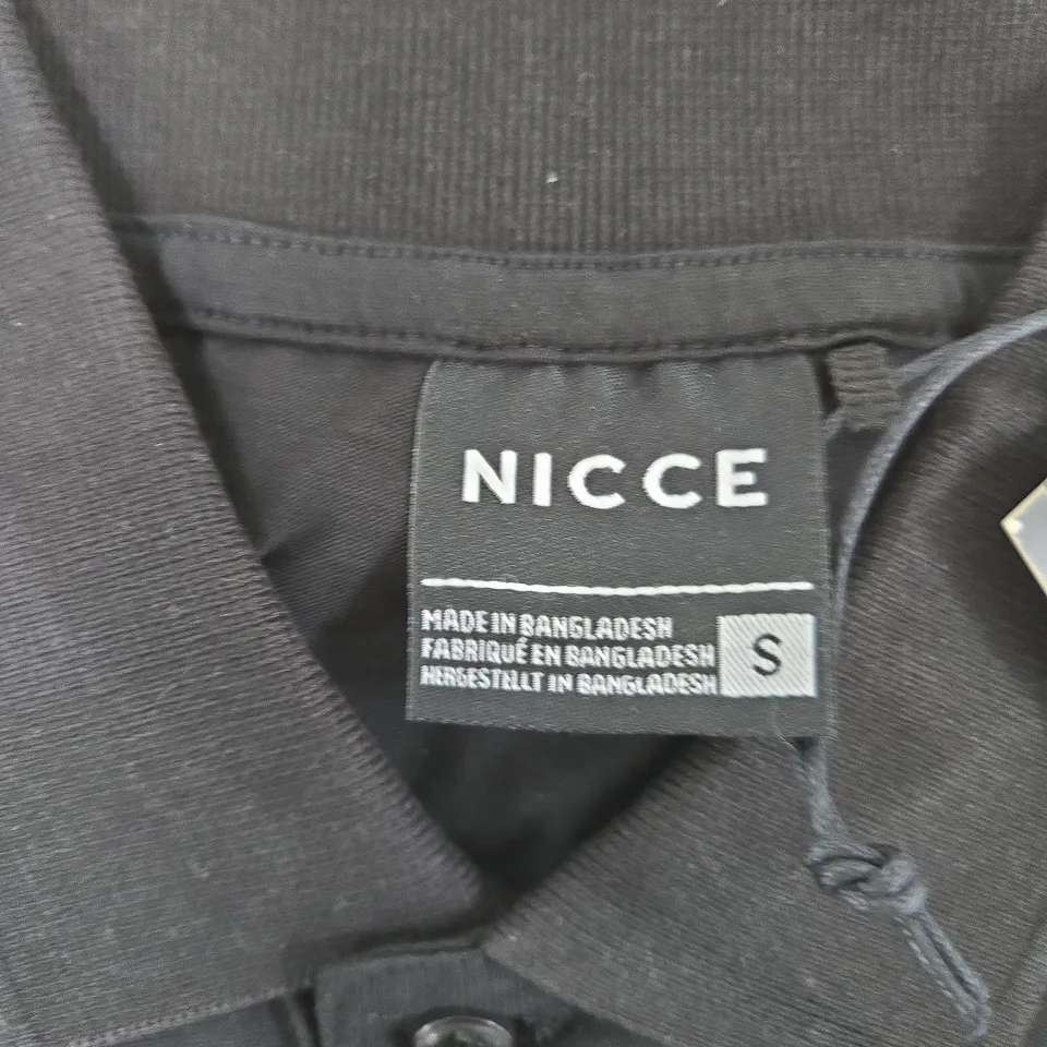 NICCE POLO SHIRT – BLACK – UK SIZE S
