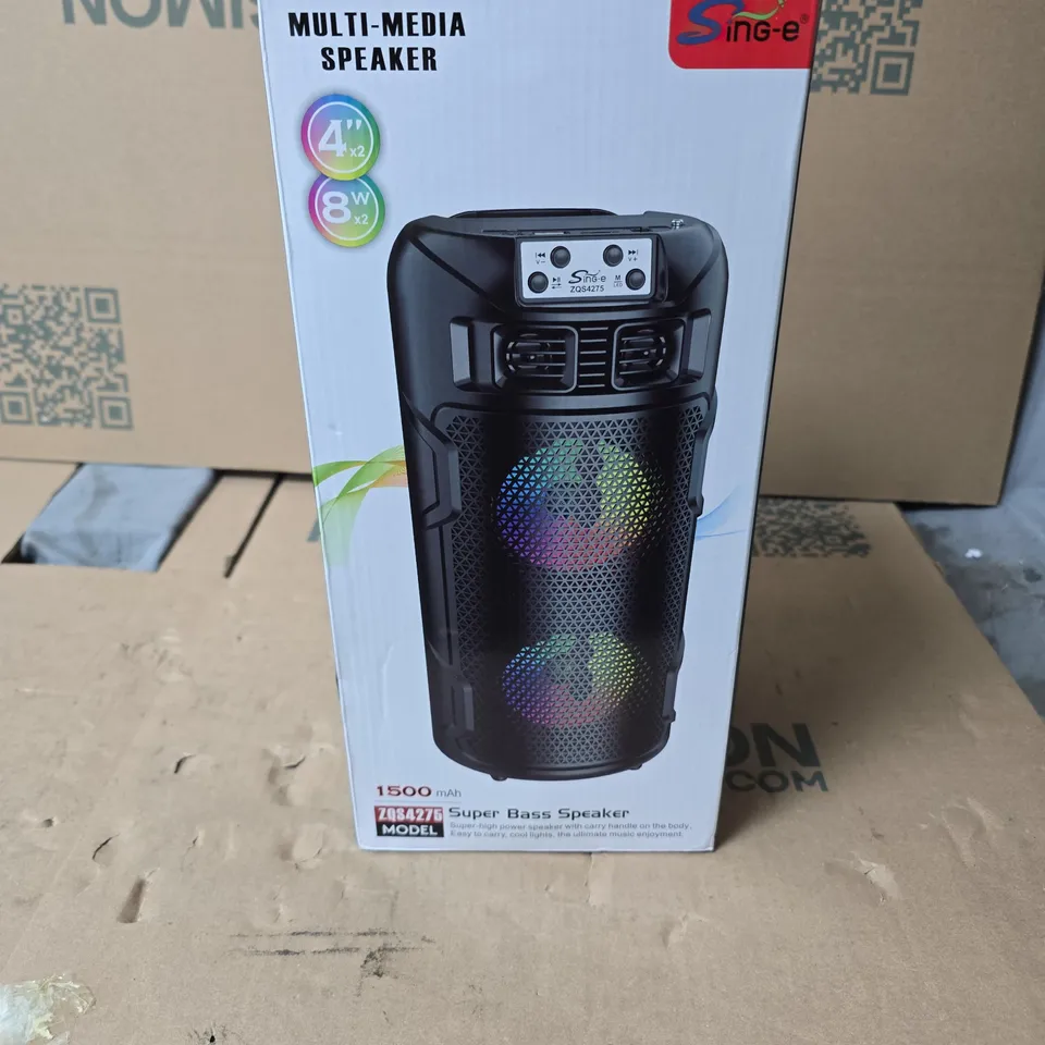 SING-E MULTI-MEDIA SPEAKER – PORTABLE SPEAKER (BOXED)