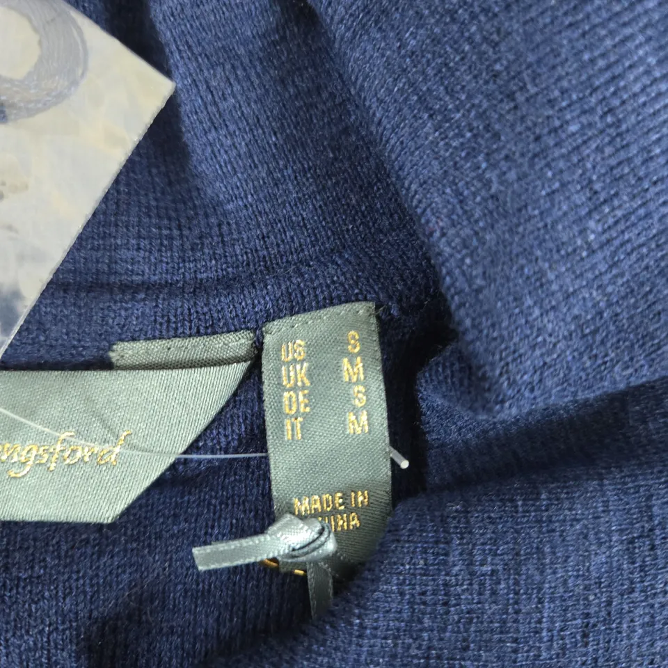 RUTH LANGSFORD NAVY KNIT JUMPER – UK M