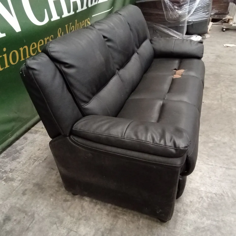 ALBION LUXURY FAUX LEATHER HIGH BACK 3 SEATER SOFA