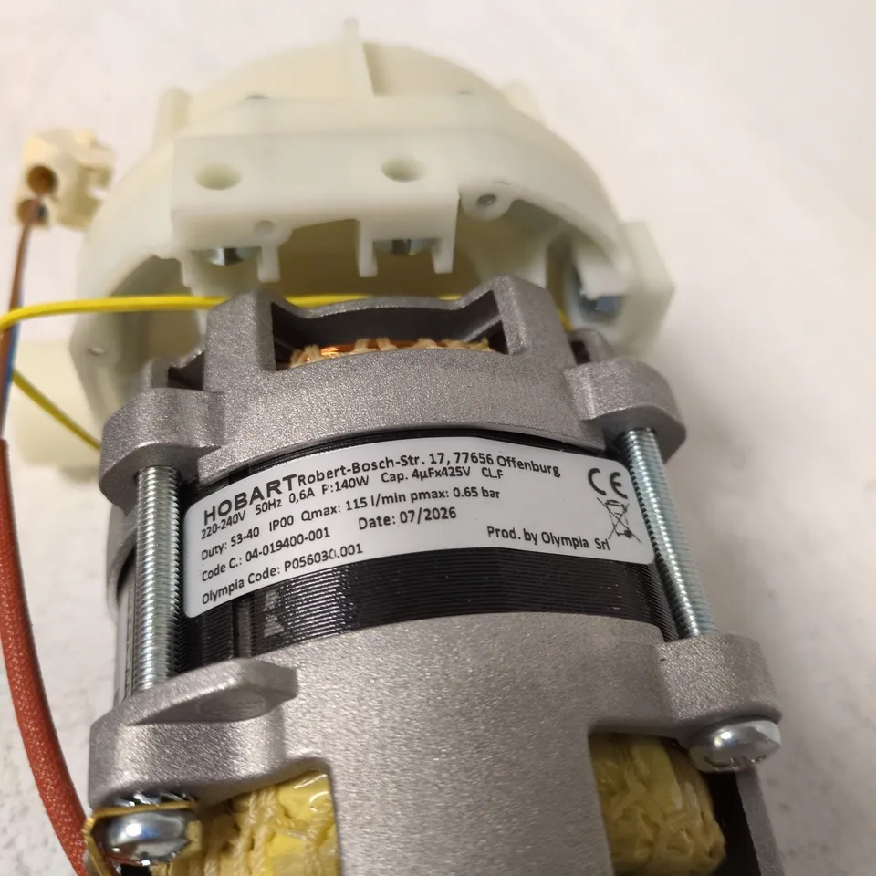 HOBART/OLYMPIA MOTOR ASSEMBLY WITH DRIVE GEAR (KITCHEN APPLIANCE PART)