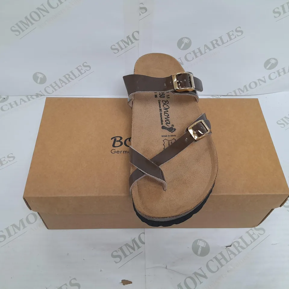 BONOVA GERMAN BIO INNOVATION BROWN STRAP SANDLE SIZE 39