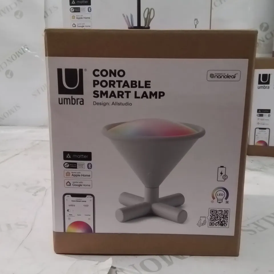 BRAND NEW UMBRA CONO PORTABLE SMART LAMP -WHITE-